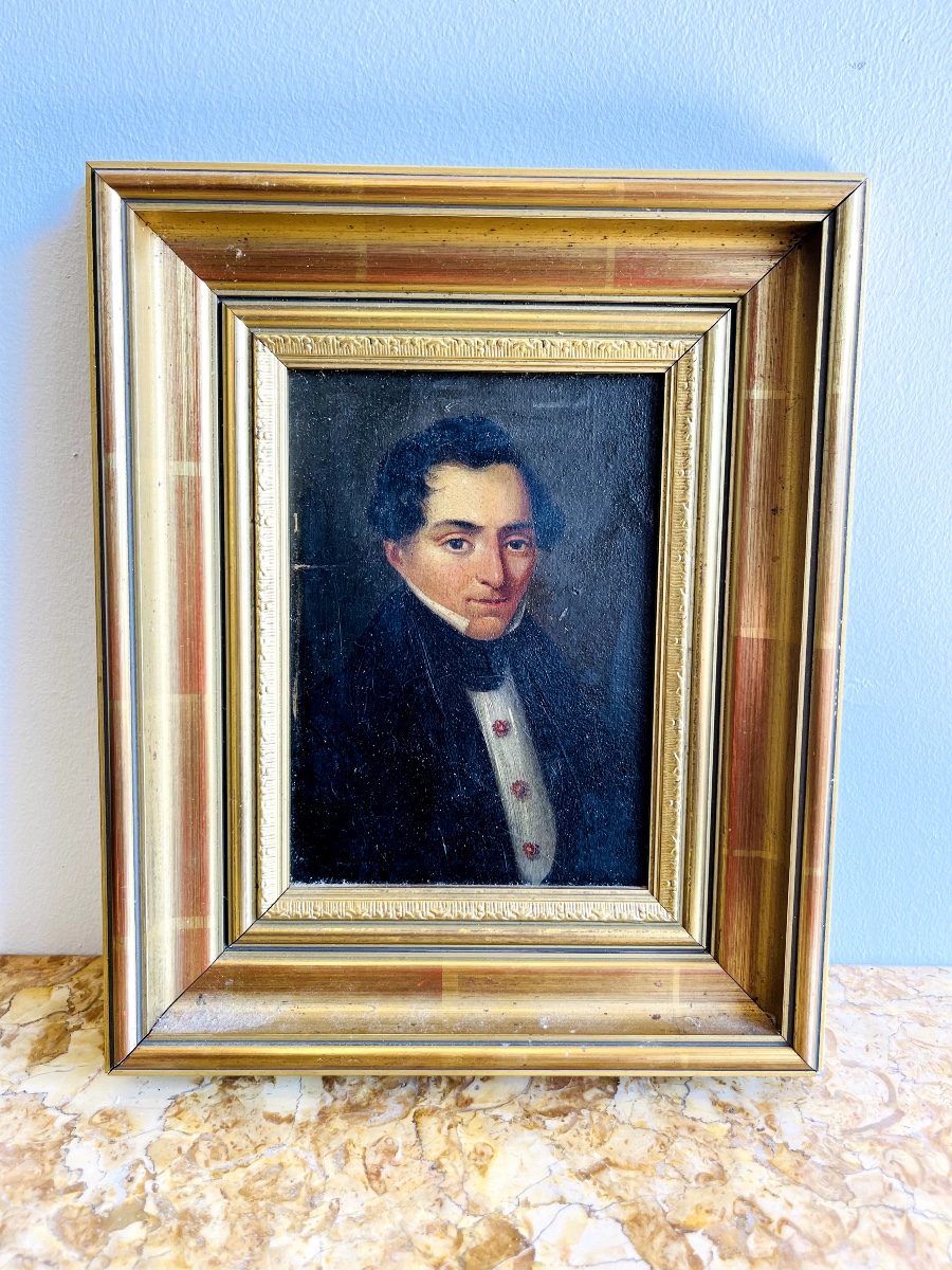 Oil Painting On Panel Henri Möckly 1805-1881