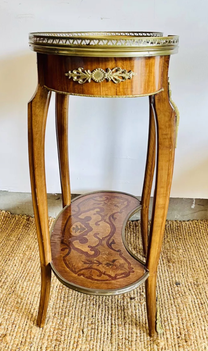 Table D’appoint Rognon De Style Louis XV – époque Napoléon III-photo-5