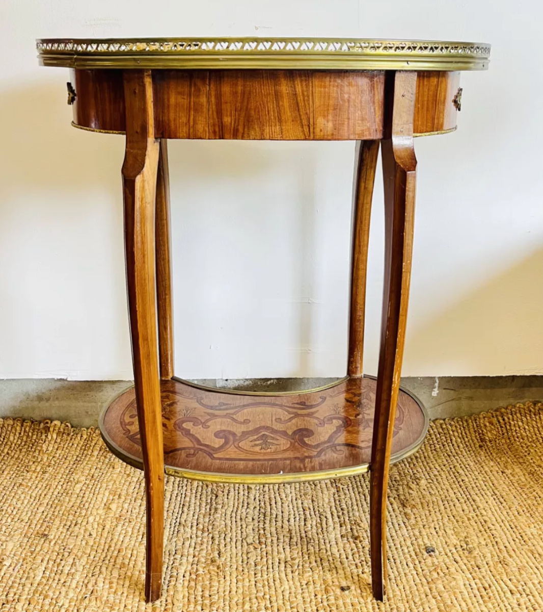 Table D’appoint Rognon De Style Louis XV – époque Napoléon III-photo-6