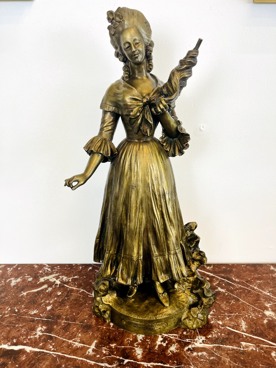 Imposant Bronze De Marie-antoinette Par Aristide De Ranieri (1865-c1929)