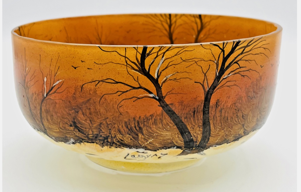 Coupe en verre François-Théodore Legras ( 1839-1916 )-photo-2