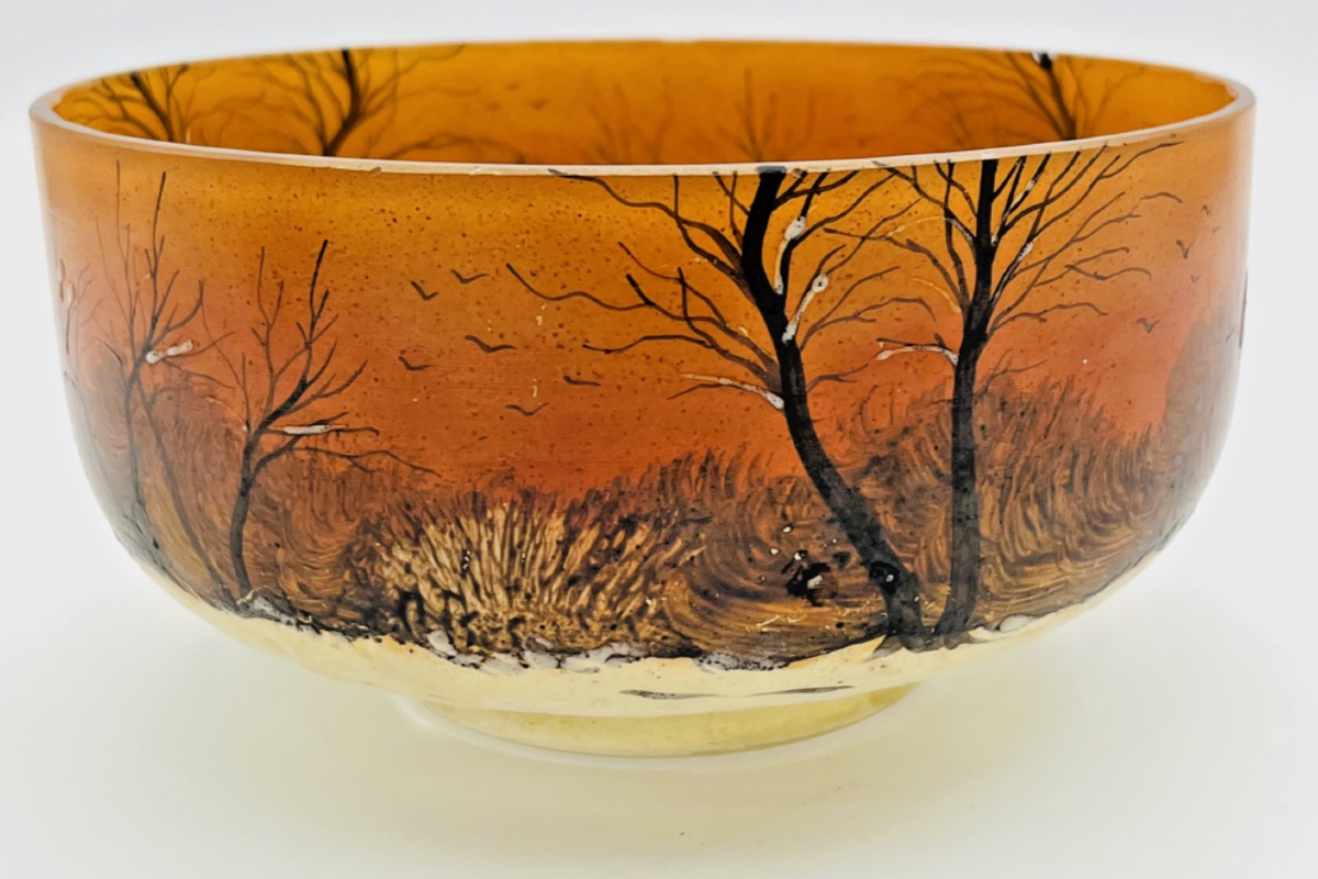 Coupe en verre François-Théodore Legras ( 1839-1916 )-photo-1