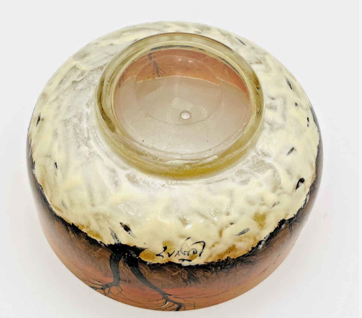 Coupe en verre François-Théodore Legras ( 1839-1916 )-photo-4