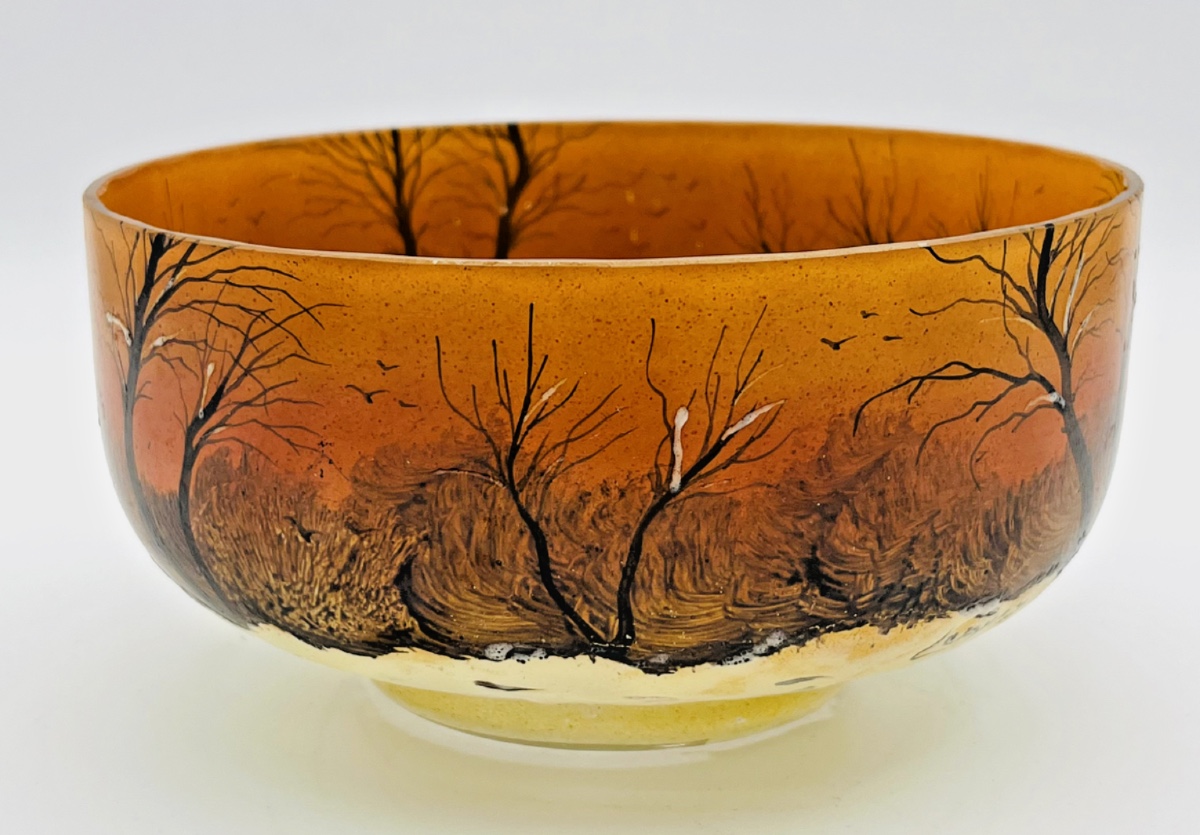 Coupe en verre François-Théodore Legras ( 1839-1916 )