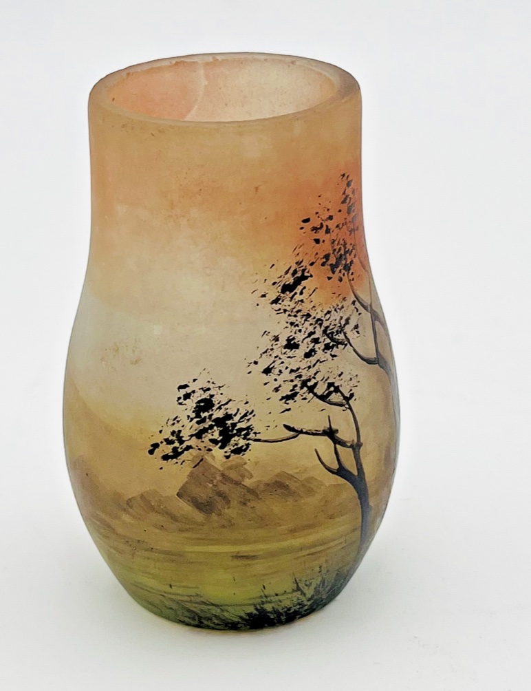 Miniature Vase Signed Jean-simon Peynaud (1860-1952)-photo-2