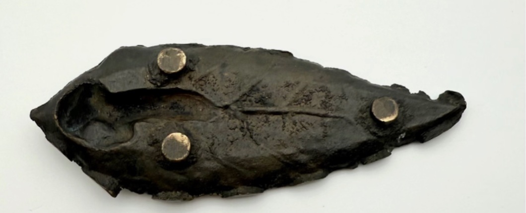 Ancien cendrier en bronze – Chérubin et libellule XIXE-photo-2