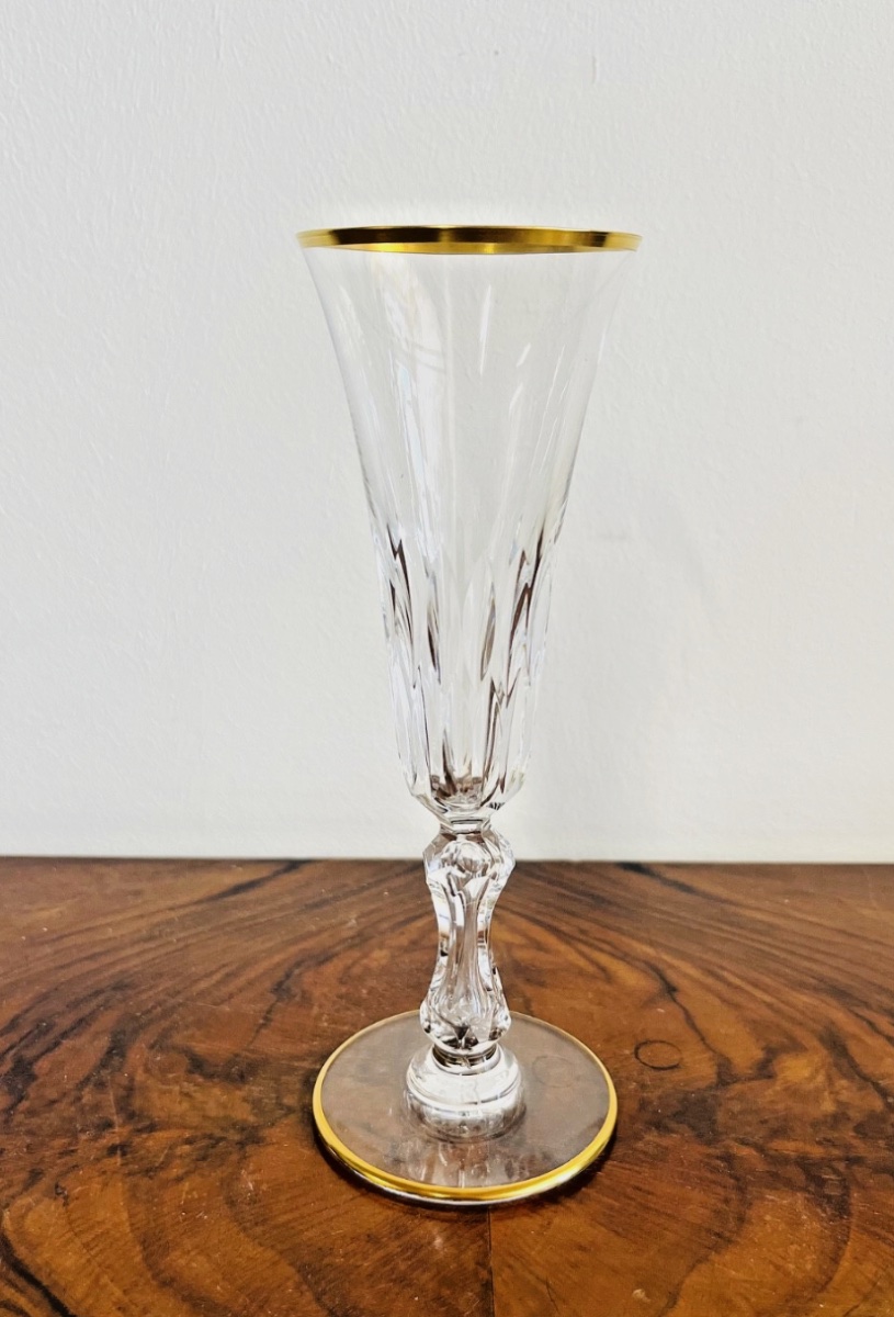 Lot de 9 flûtes à champagne en cristal Saint-Louis – Modèle Lozère -photo-3