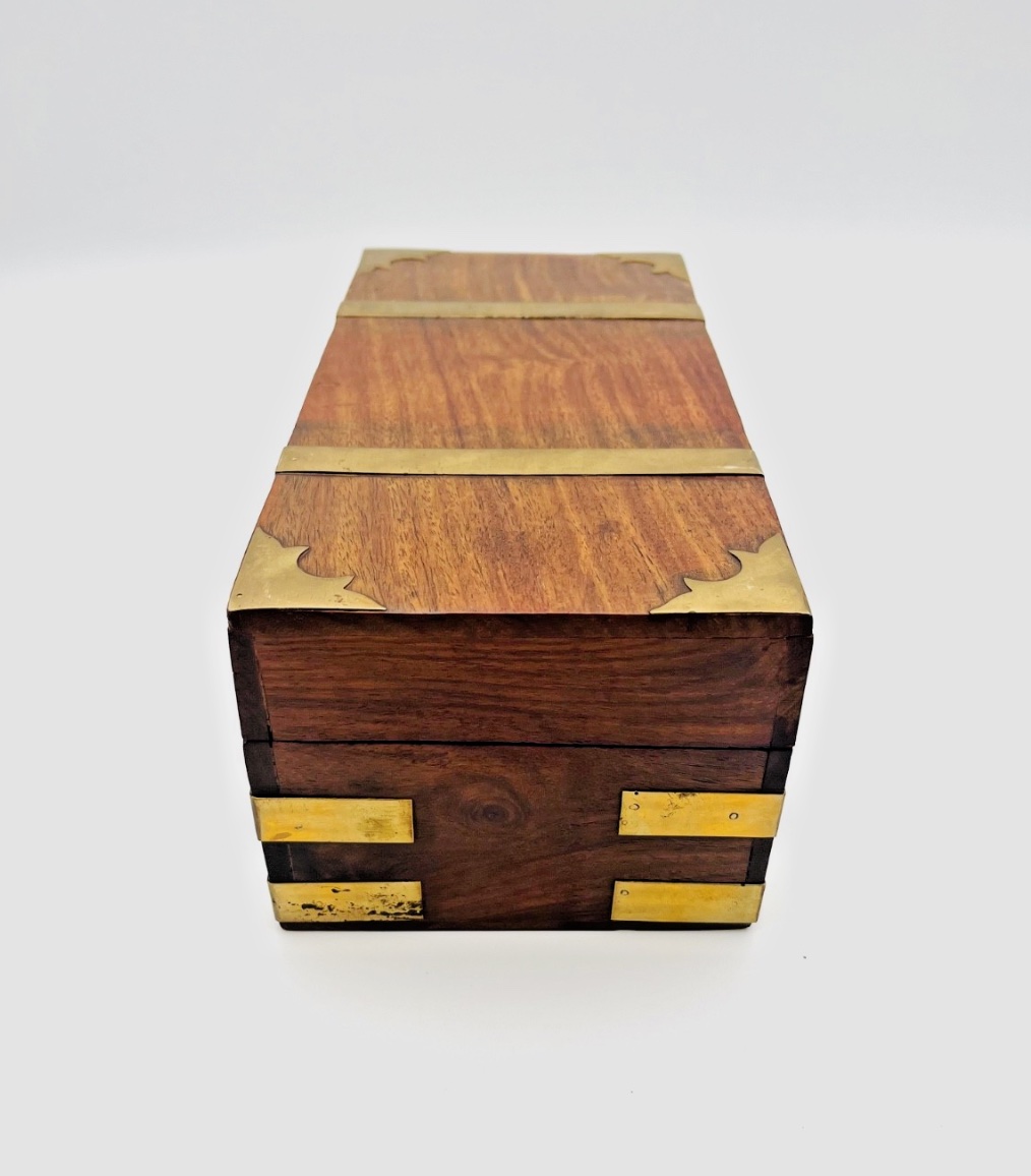 Rosewood And Brass Marine Box-photo-3