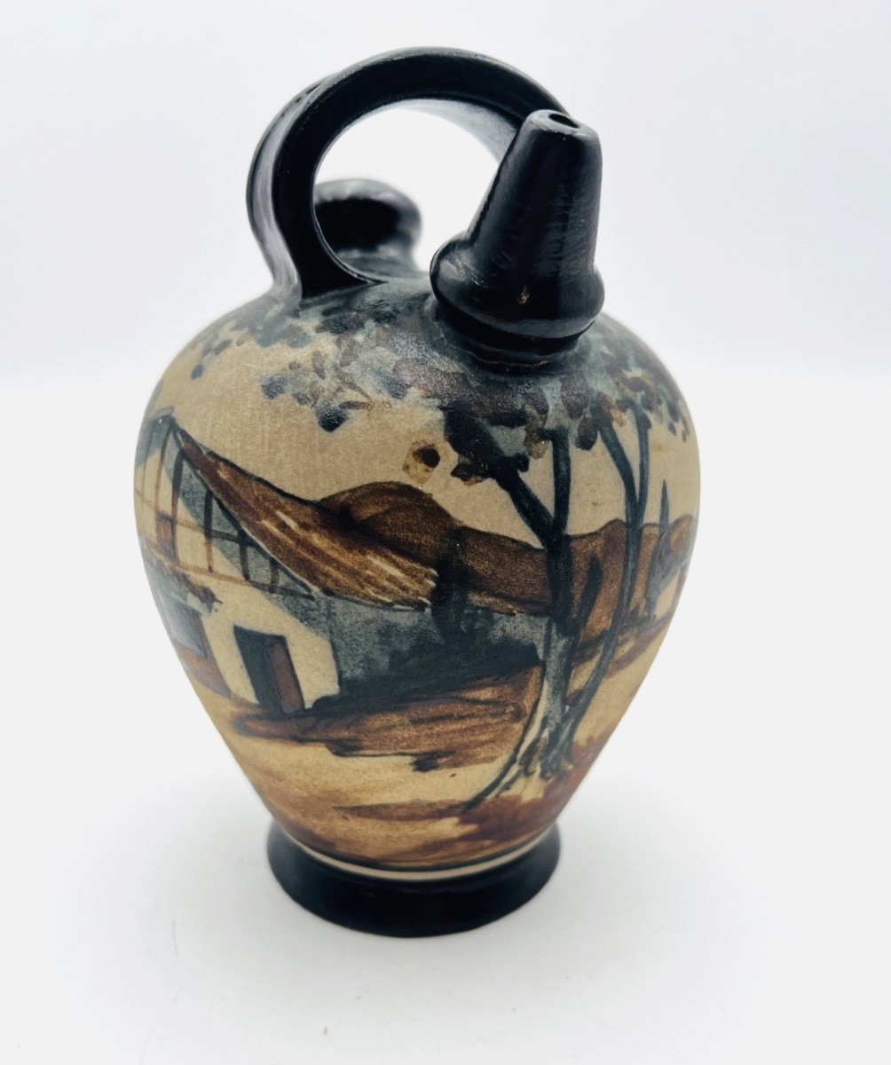 Cruche en grès de Cibourg signée Garcia de Diego, basque -photo-2