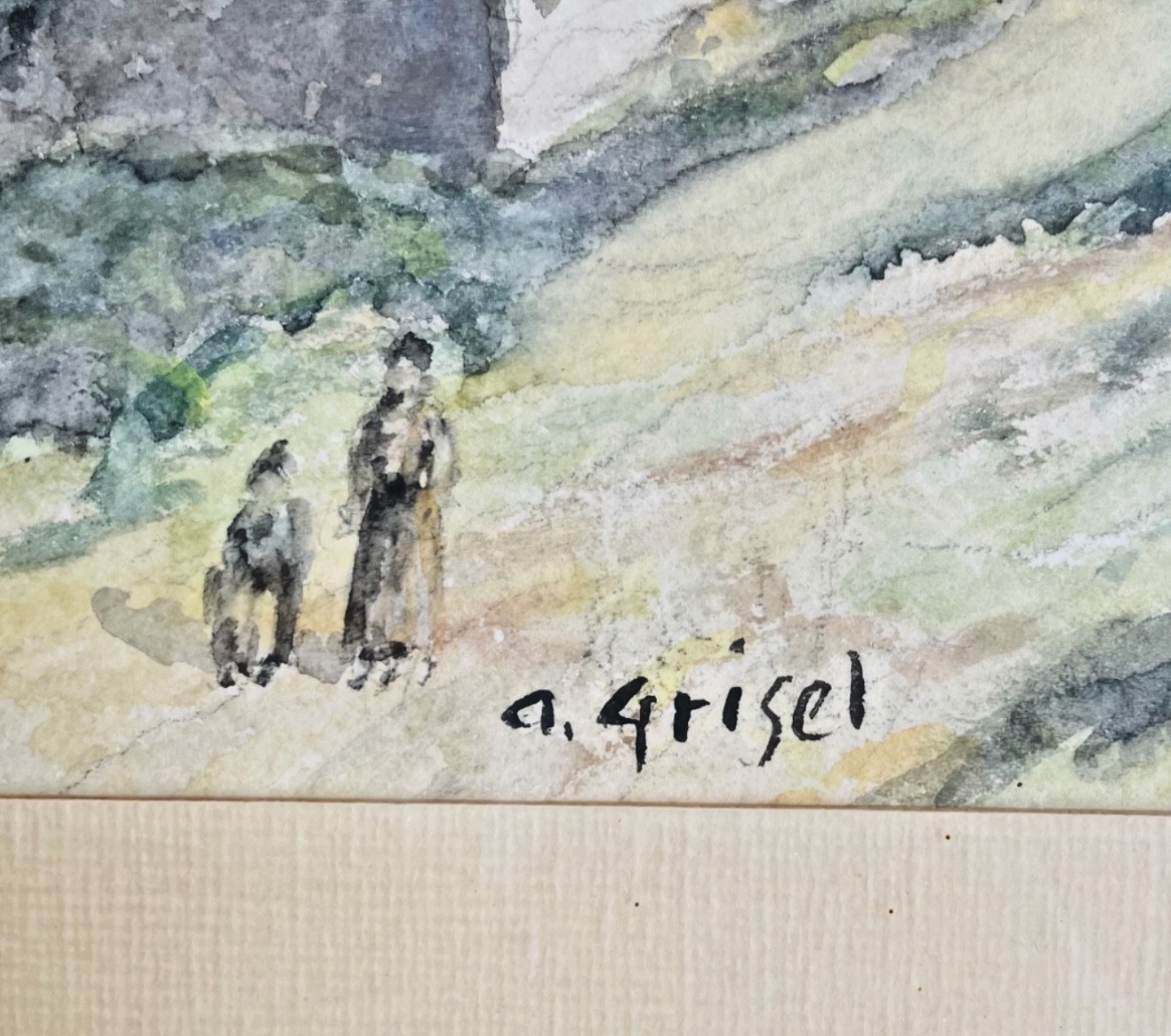   Watercolor – Signed A. Grisel -photo-3