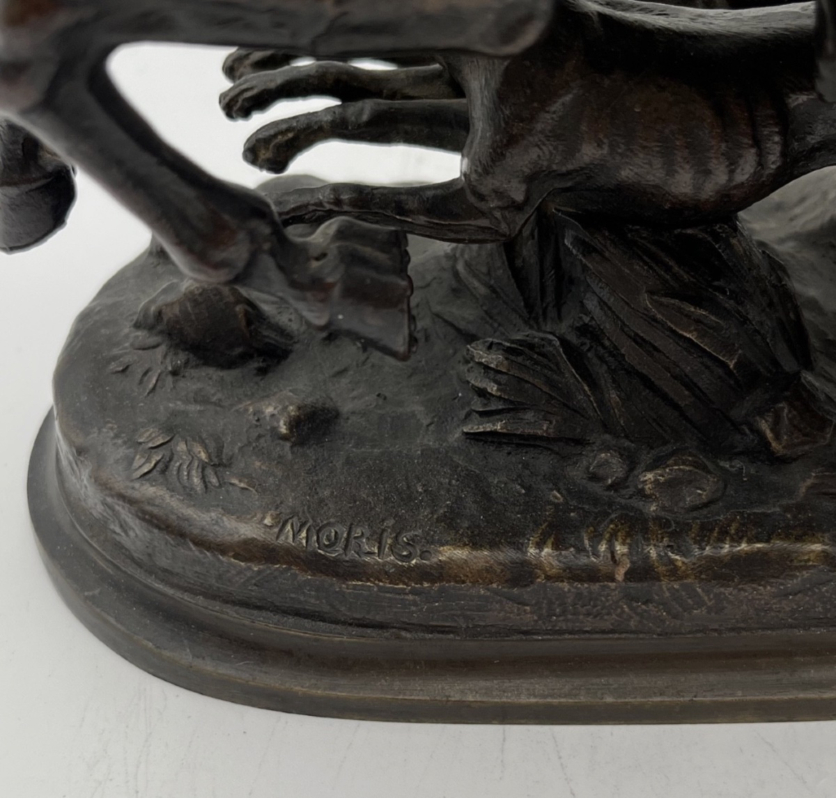Bronze signé Louis Marie Moris (1818-1889) – Cavalière à cheval- 655003-photo-2