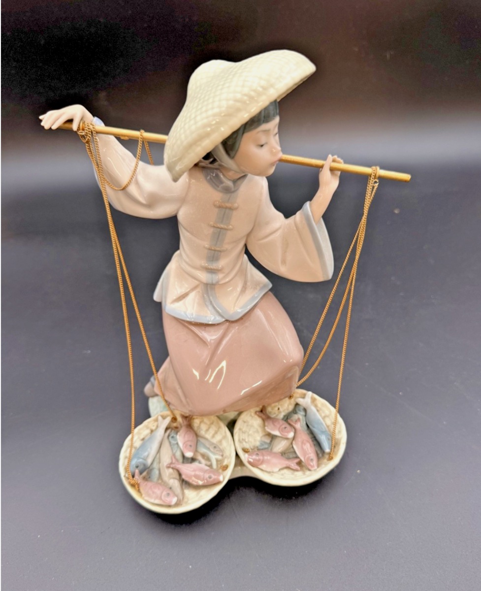 Share Lladró Porcelain Figurine Model 5173 – Fish In Abundance (1982) -photo-2