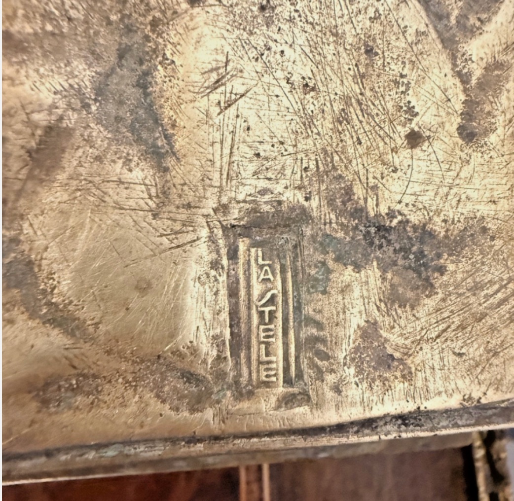 Art Deco Bronze – Diana The Huntress With Bow And Fawn By Charles Eugène Breton-photo-4