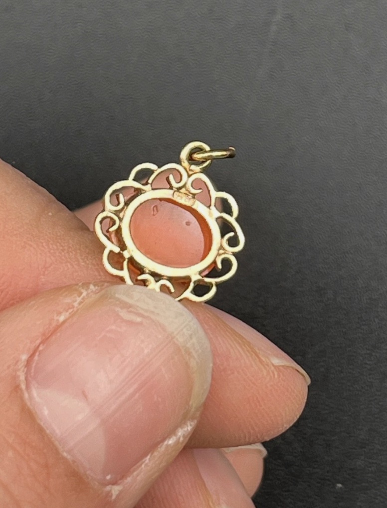 Bracelet camées en or jaune 9K (375/1000)-photo-3