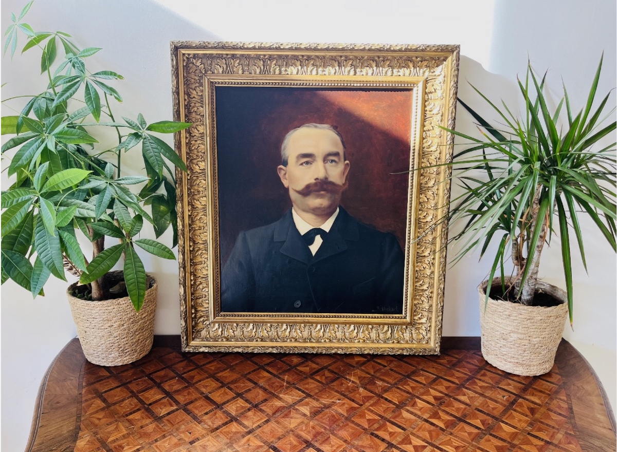 Peinture huile sur toile – Portrait d’homme – XVIIIe