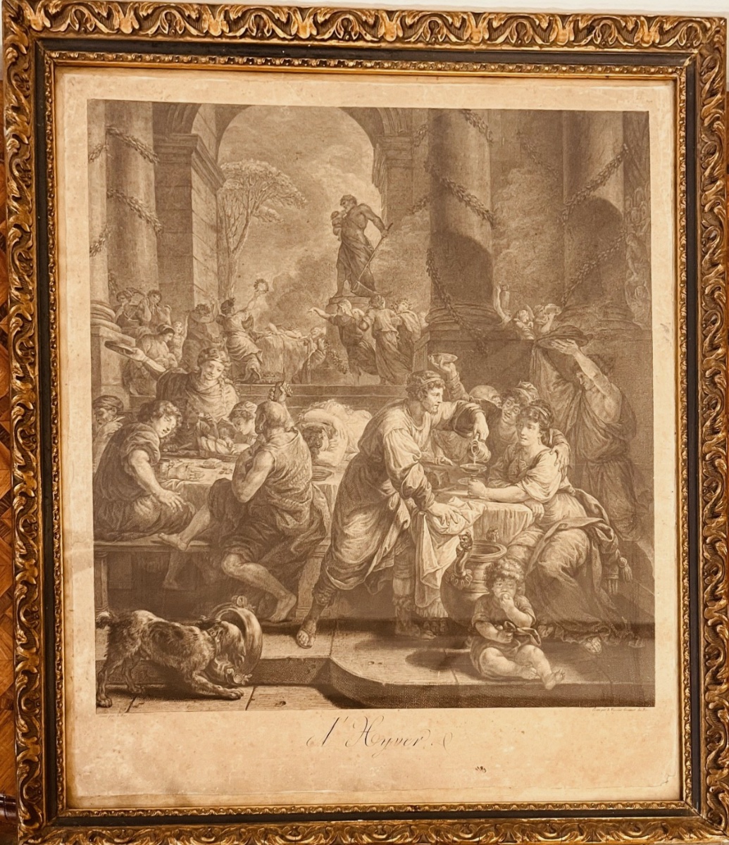 Gravure de Jean-Charles Levasseur ( 1734-1816 ) , graveur du Roi - 698003-photo-2
