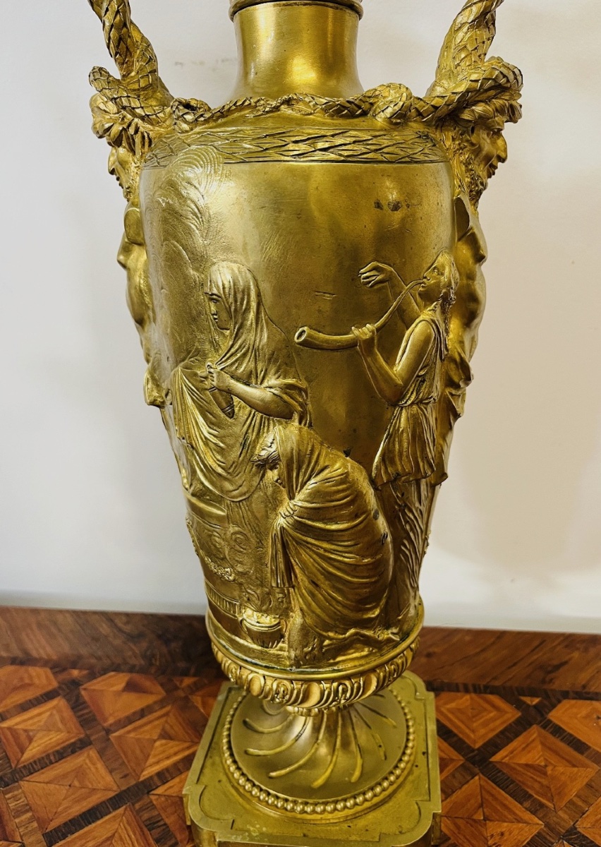 Pair Of Gilt Bronze Vases – 698008-photo-2