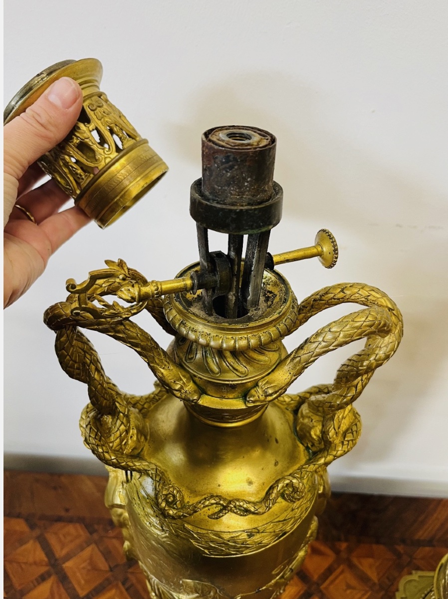 Pair Of Gilt Bronze Vases – 698008-photo-7