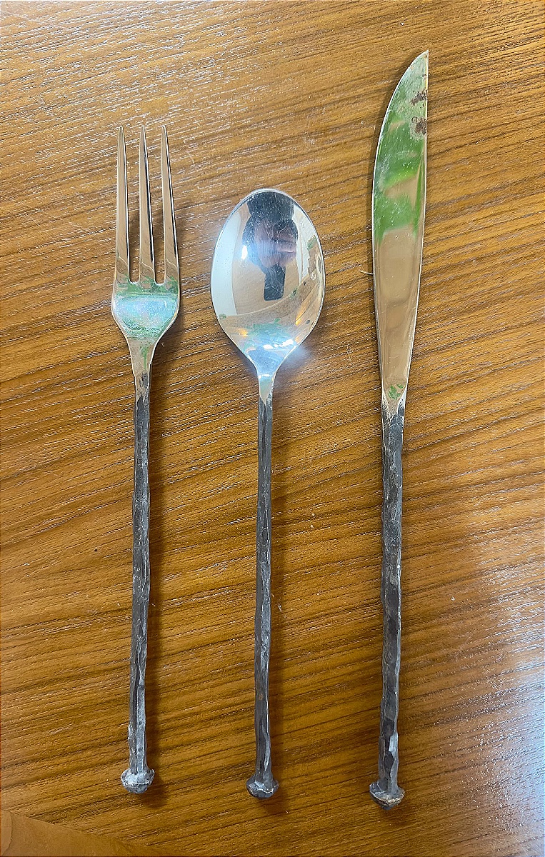 Fourchette Cuillère Couteau Michel Aram – Métal argenté