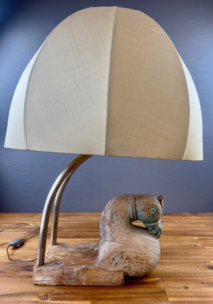 Claude De Muzac Lamp (1934-2022) – Handcrafted And Sculptural Piece-photo-2