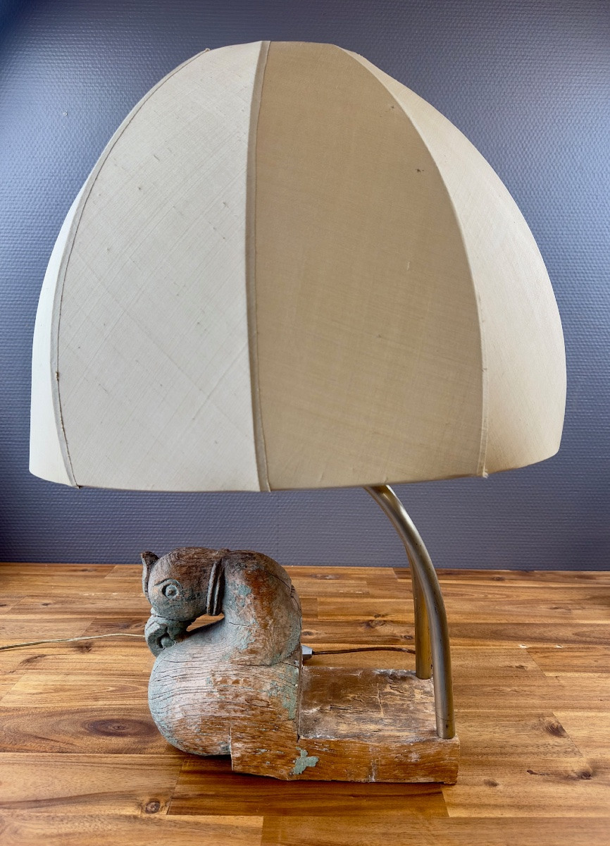 Claude De Muzac Lamp (1934-2022) – Handcrafted And Sculptural Piece-photo-4