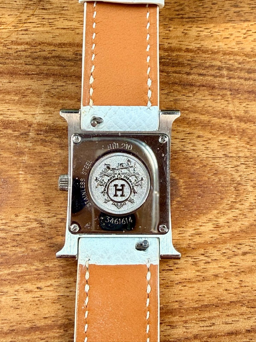Hermès Heure H Medium Model Steel Watch -photo-4