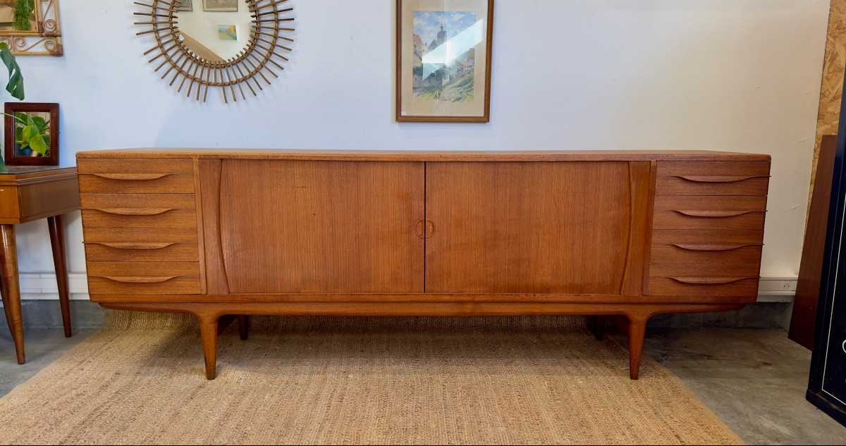 Enfilade danoise U15 par Johannes Andersen pour Samcom (années 1960)-photo-3