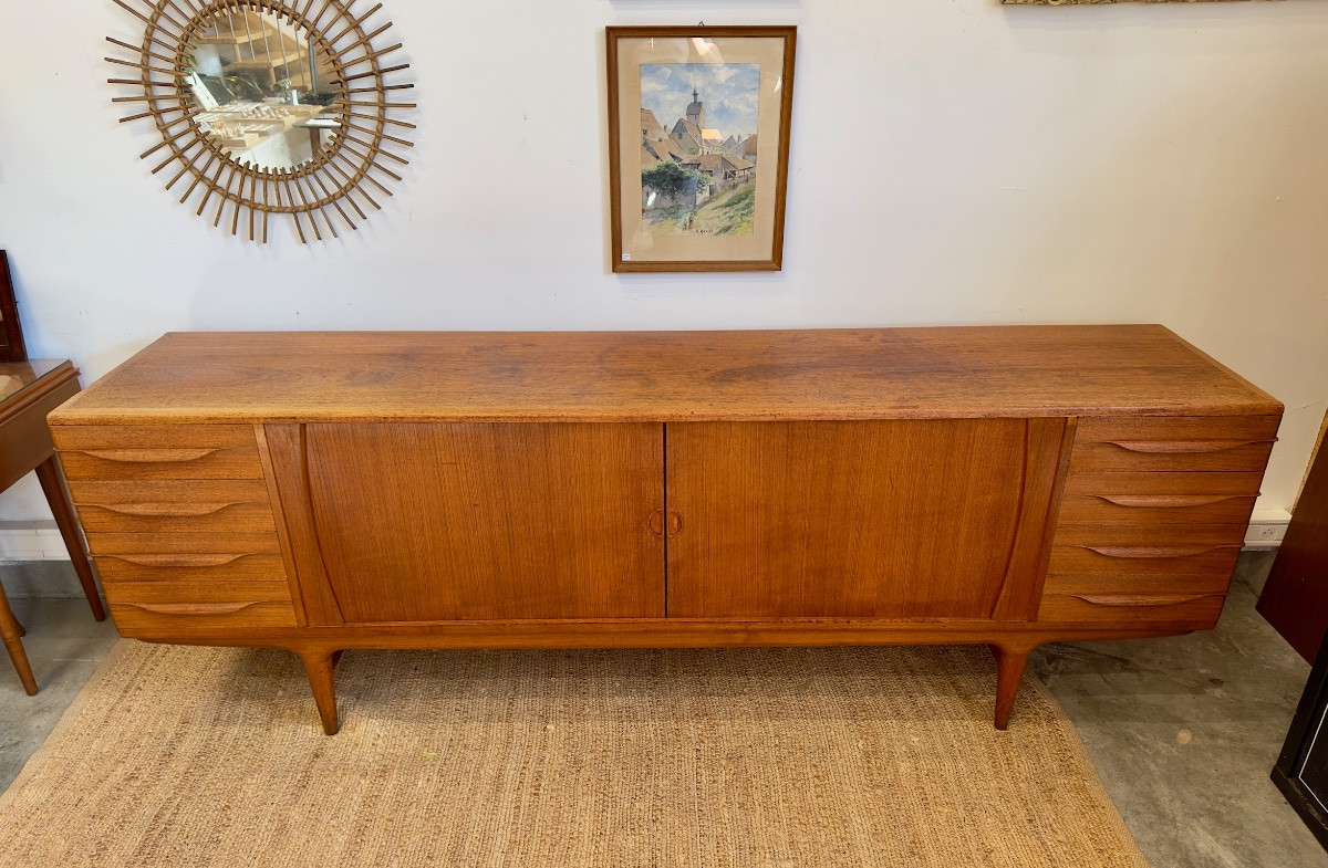 Enfilade danoise U15 par Johannes Andersen pour Samcom (années 1960)-photo-4