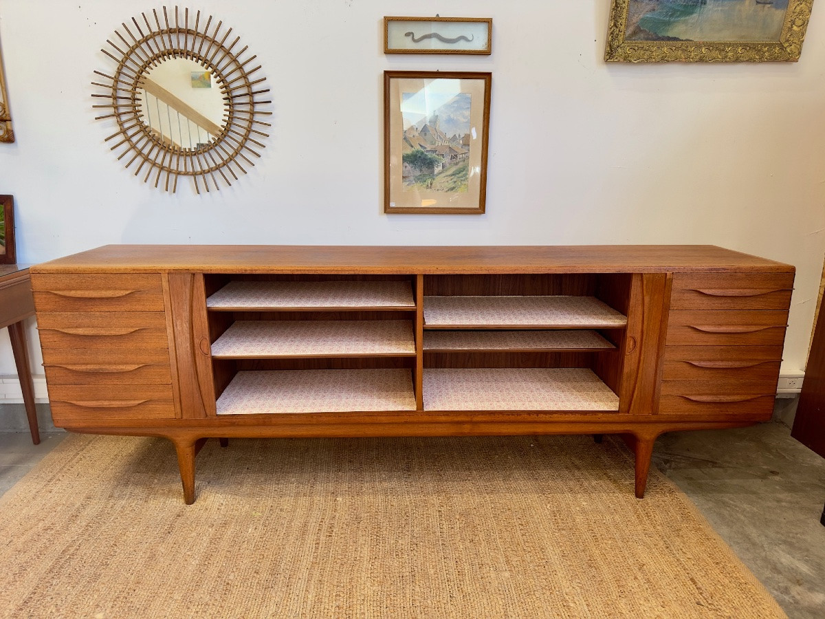 Enfilade danoise U15 par Johannes Andersen pour Samcom (années 1960)-photo-4