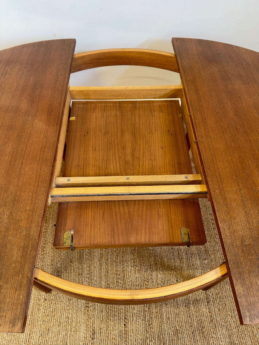 Table scandinave extensible en teck – années 60-photo-2