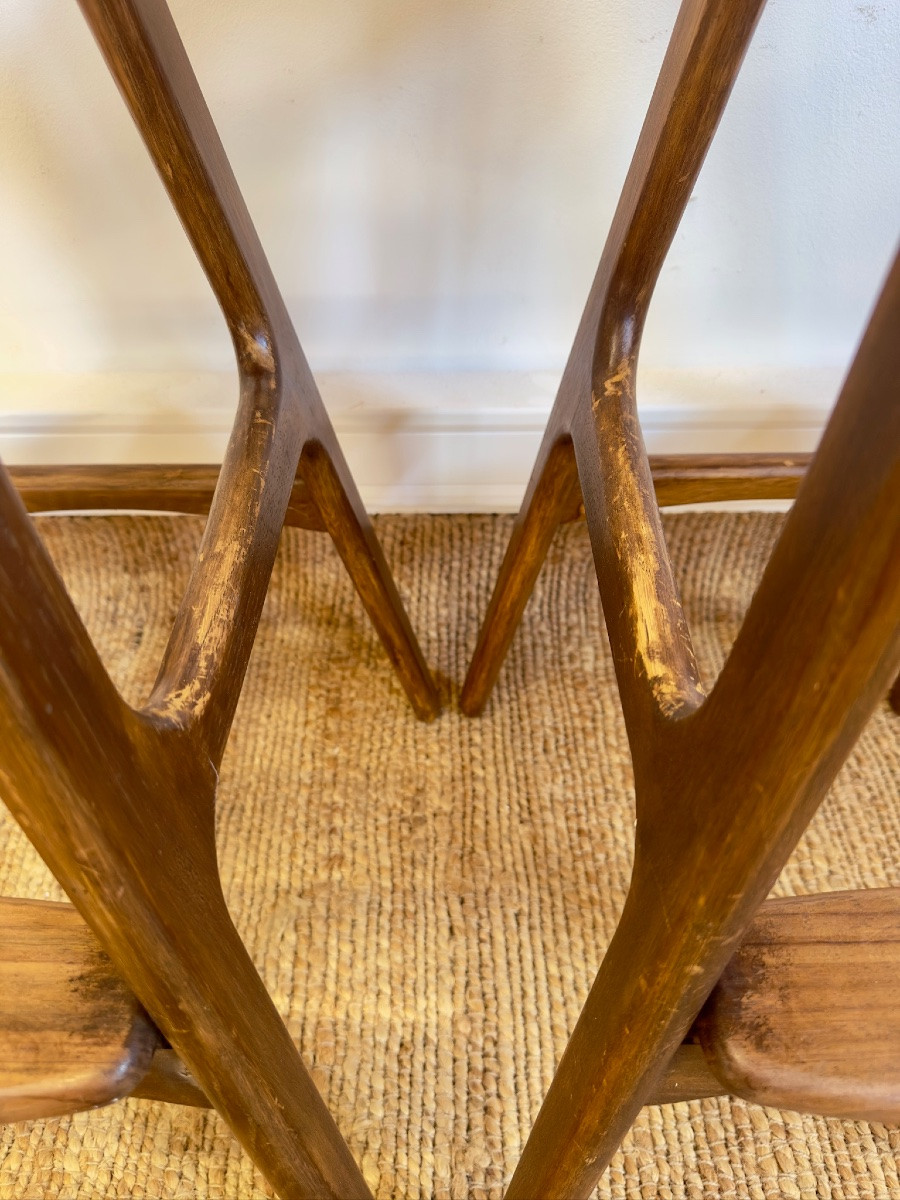 Paire de tabourets de bar Erik Buch – design danois vintage-photo-2