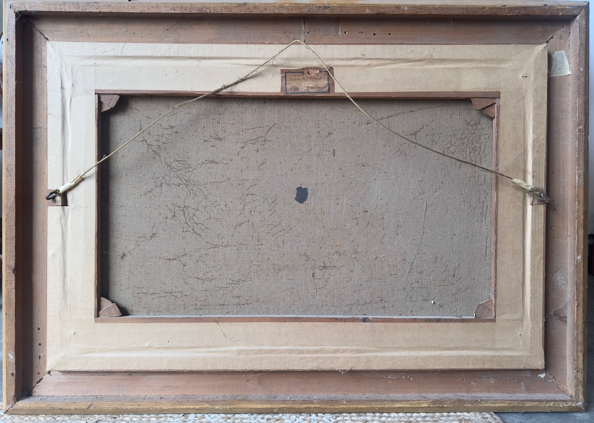 Oil On Canvas By Frederick Airy, 19th Century – Rural Landscape-photo-1