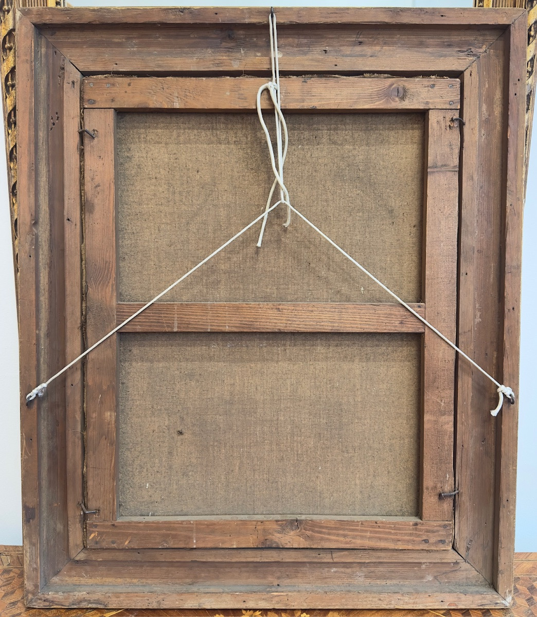 Huile sur toile XIXᵉ siècle signée J. Germoh (1890)-photo-4