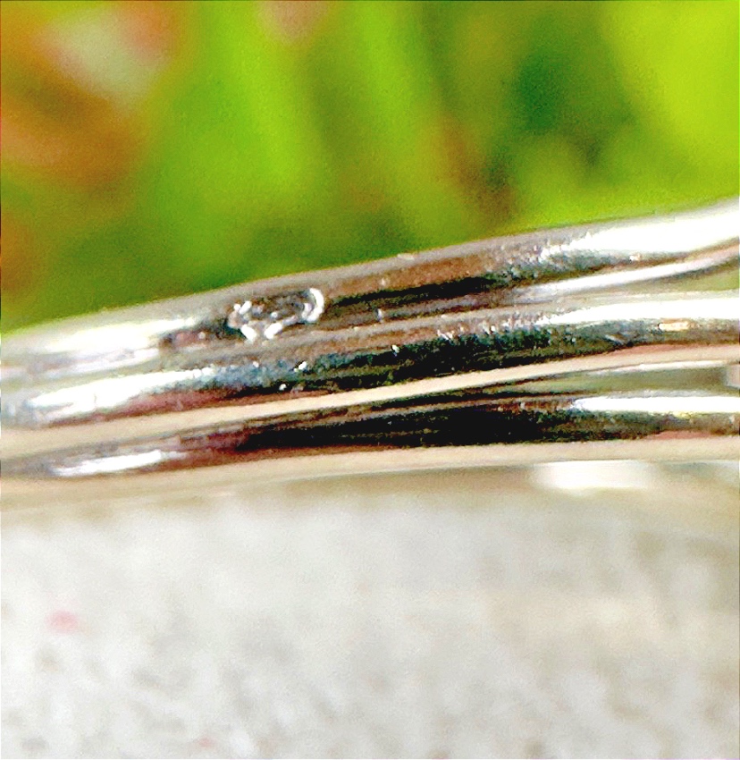 Bague marguerite ancienne en or blanc 18K et diamants -photo-1