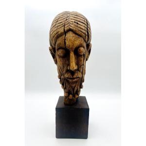 Terracotta Cast Figure Head Of Christ