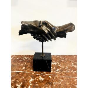 Bronze Sculpture Tribute To Salvador Dali – Handshake