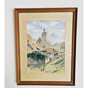   AQUARELLE – signée A. GRISEL 