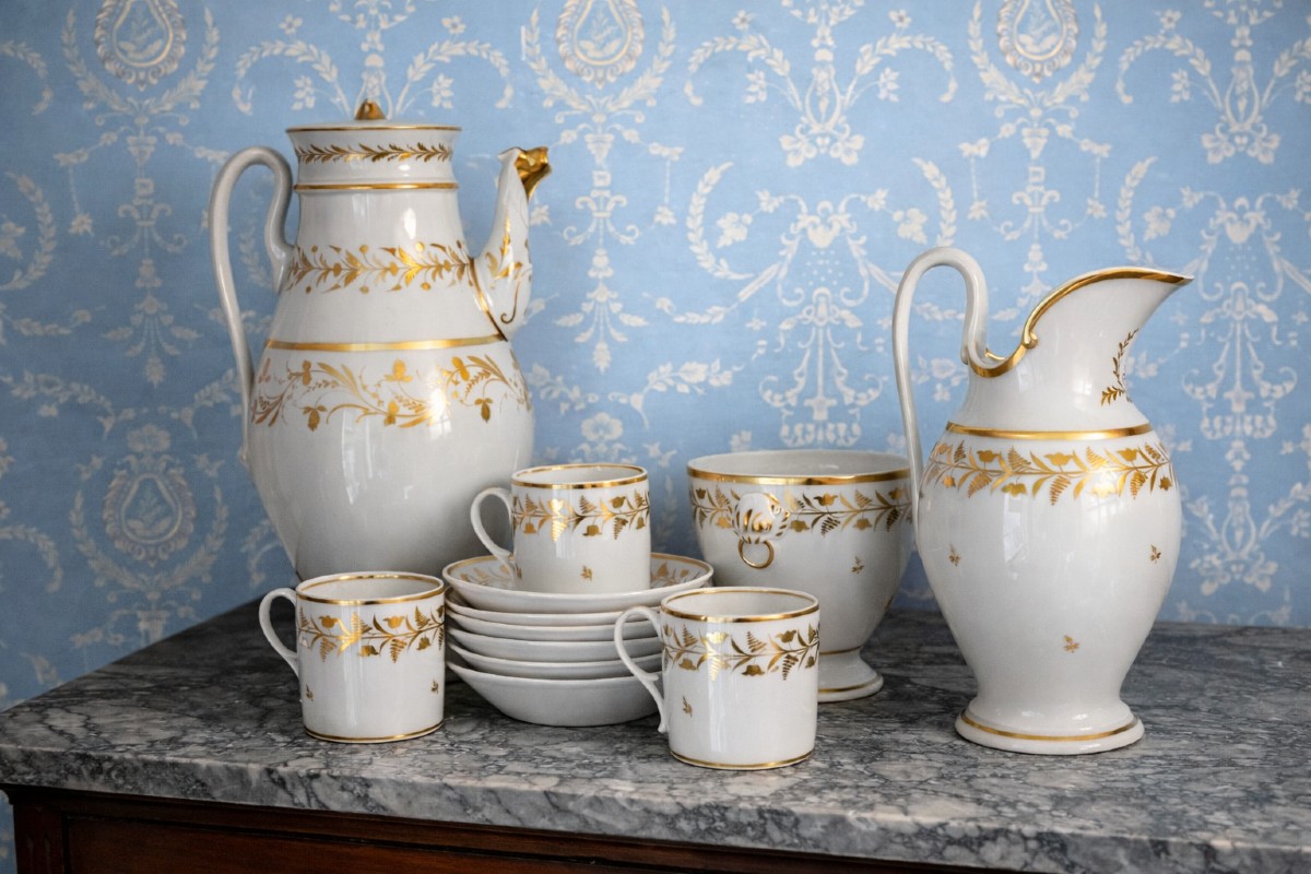 Porcelaine De Paris, Service à Café, XIXeme