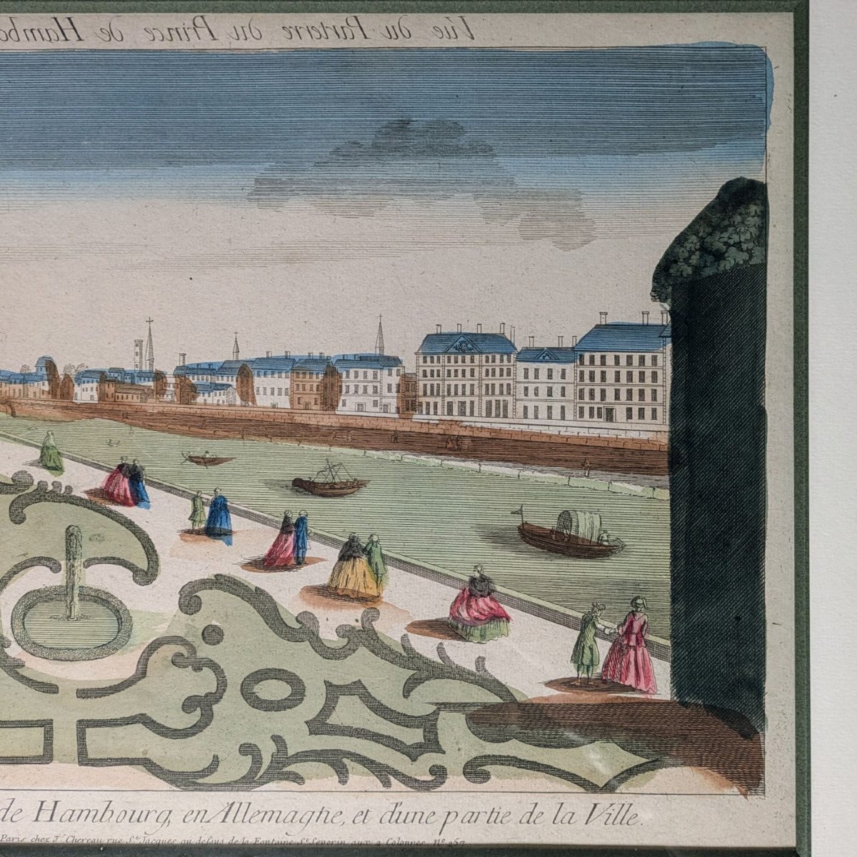 Vue D’optique, Vue Du Parterre Du Prince De Hambourg, XVIIIeme-photo-2