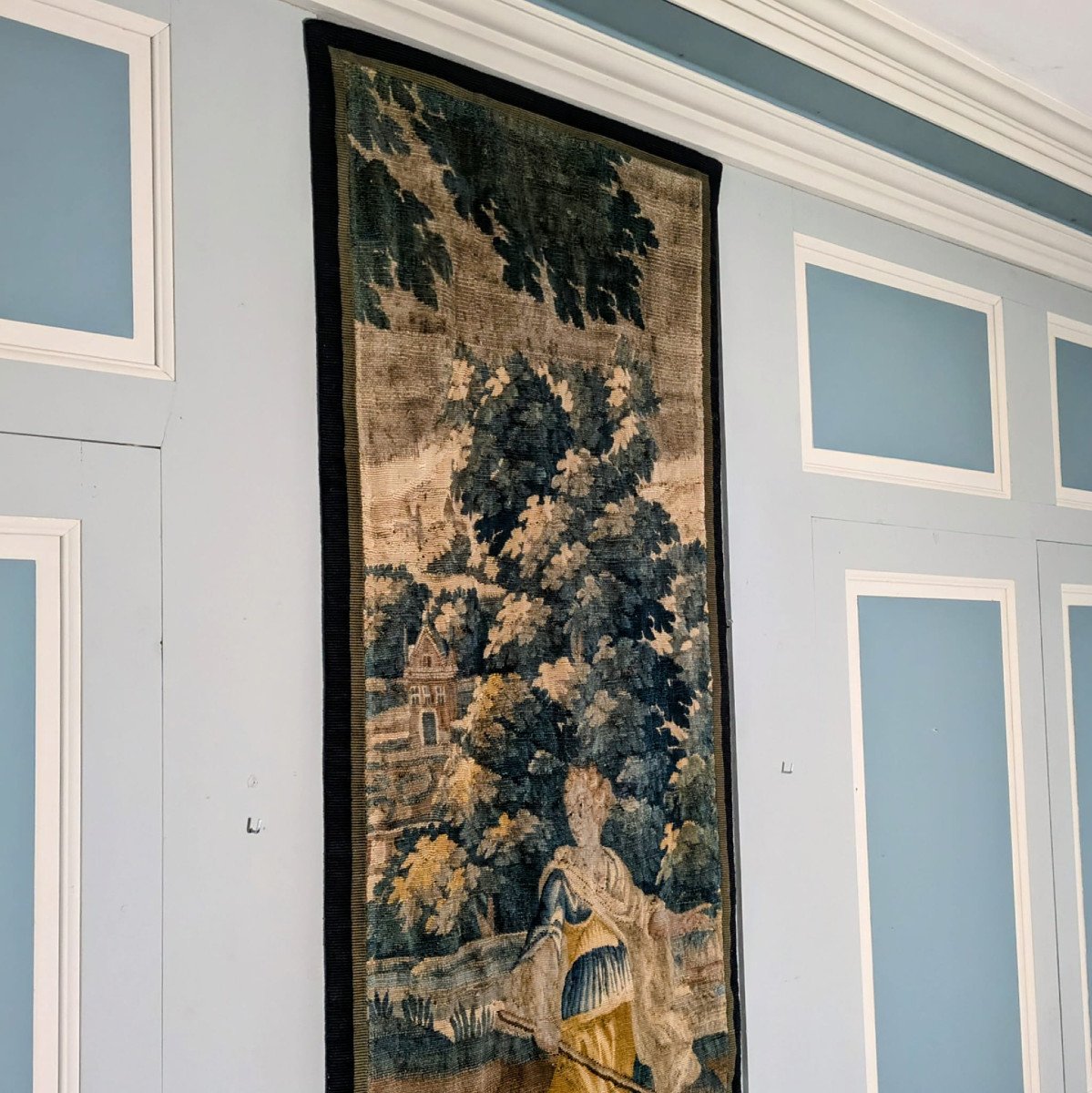 Aubusson, Tapestry Fragment With Warrior Decor, 17th Century-photo-3