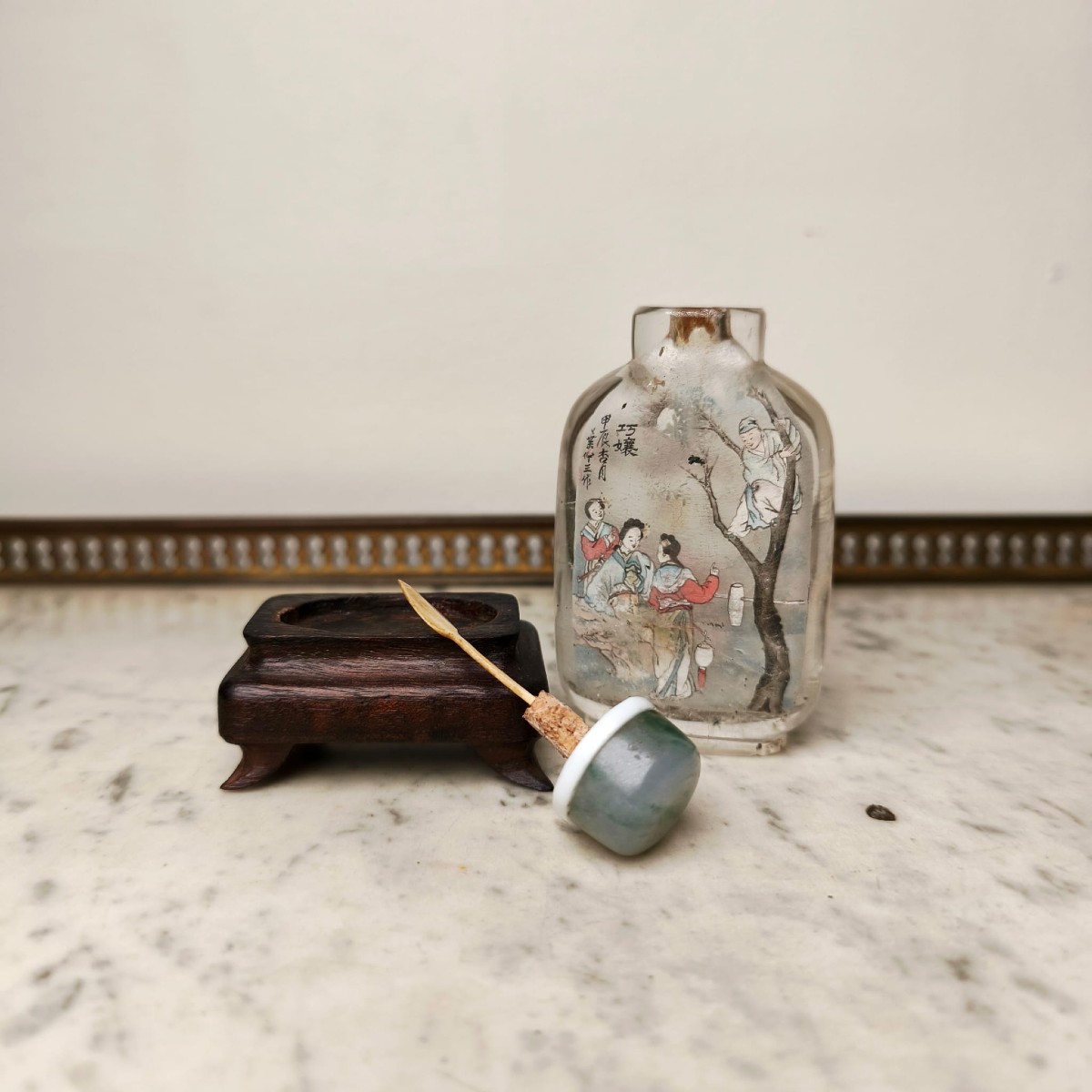 Qing Dynasty, Crystal Hand-painted Snuff Box, Ye Zhongsan-photo-2