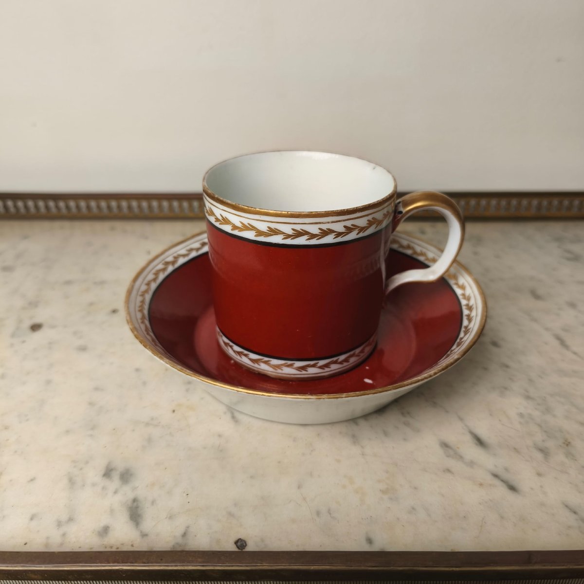 Manufacture du duc d'Orléans, Pont aux Choux, c.1793, tasse litron et soucoupe -photo-2