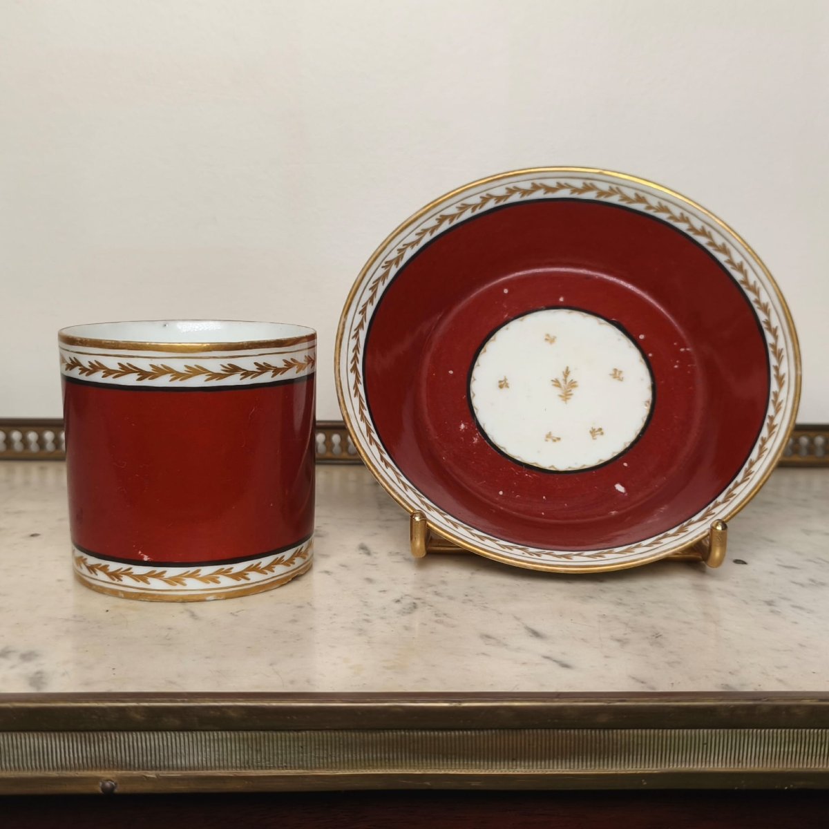 Manufacture du duc d'Orléans, Pont aux Choux, c.1793, tasse litron et soucoupe -photo-3