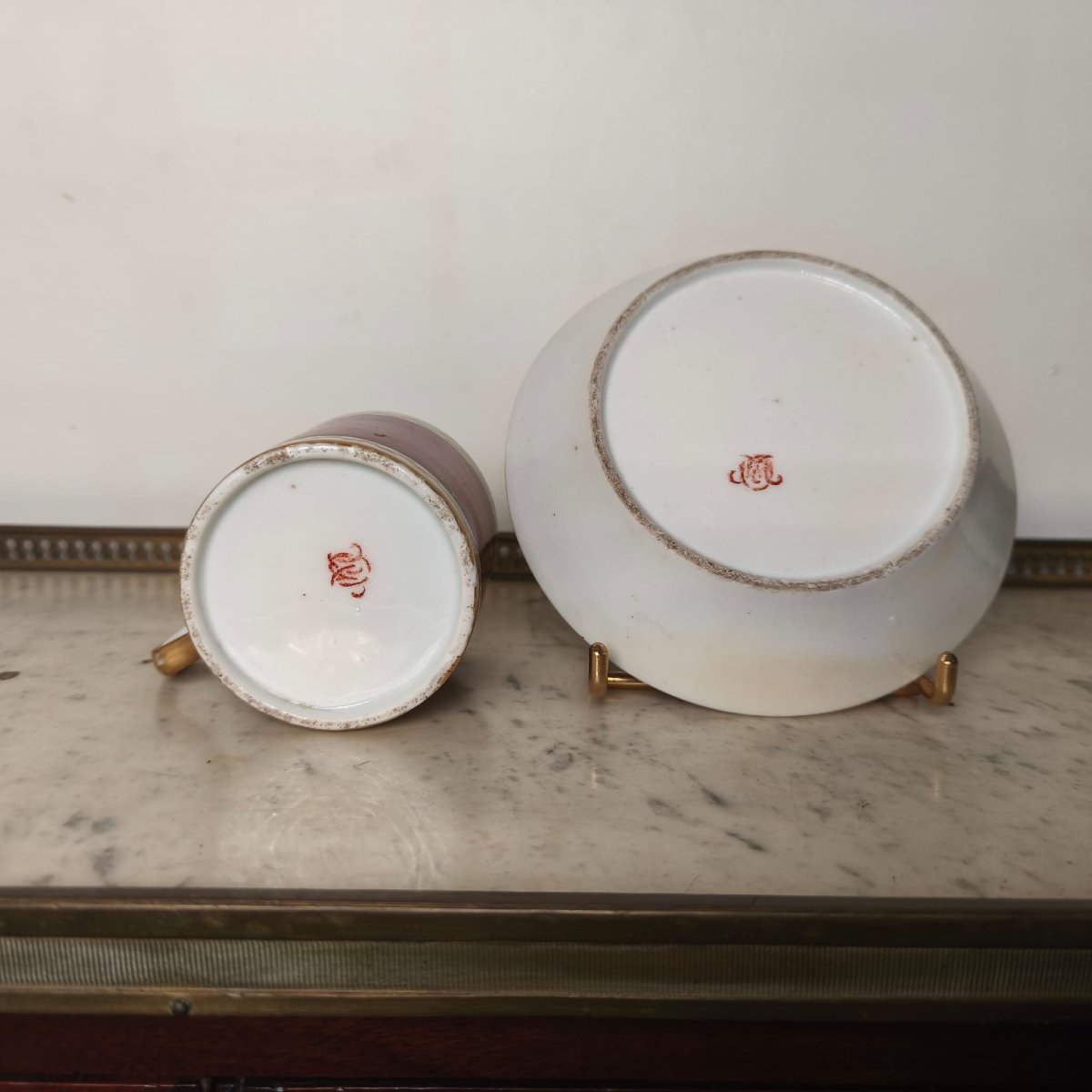 Manufacture du duc d'Orléans, Pont aux Choux, c.1793, tasse litron et soucoupe -photo-2