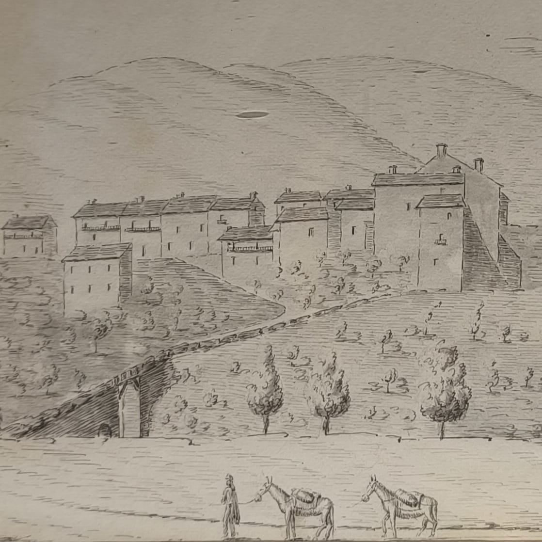 Expedition To Spain, 1823, Pencil Drawing-photo-3