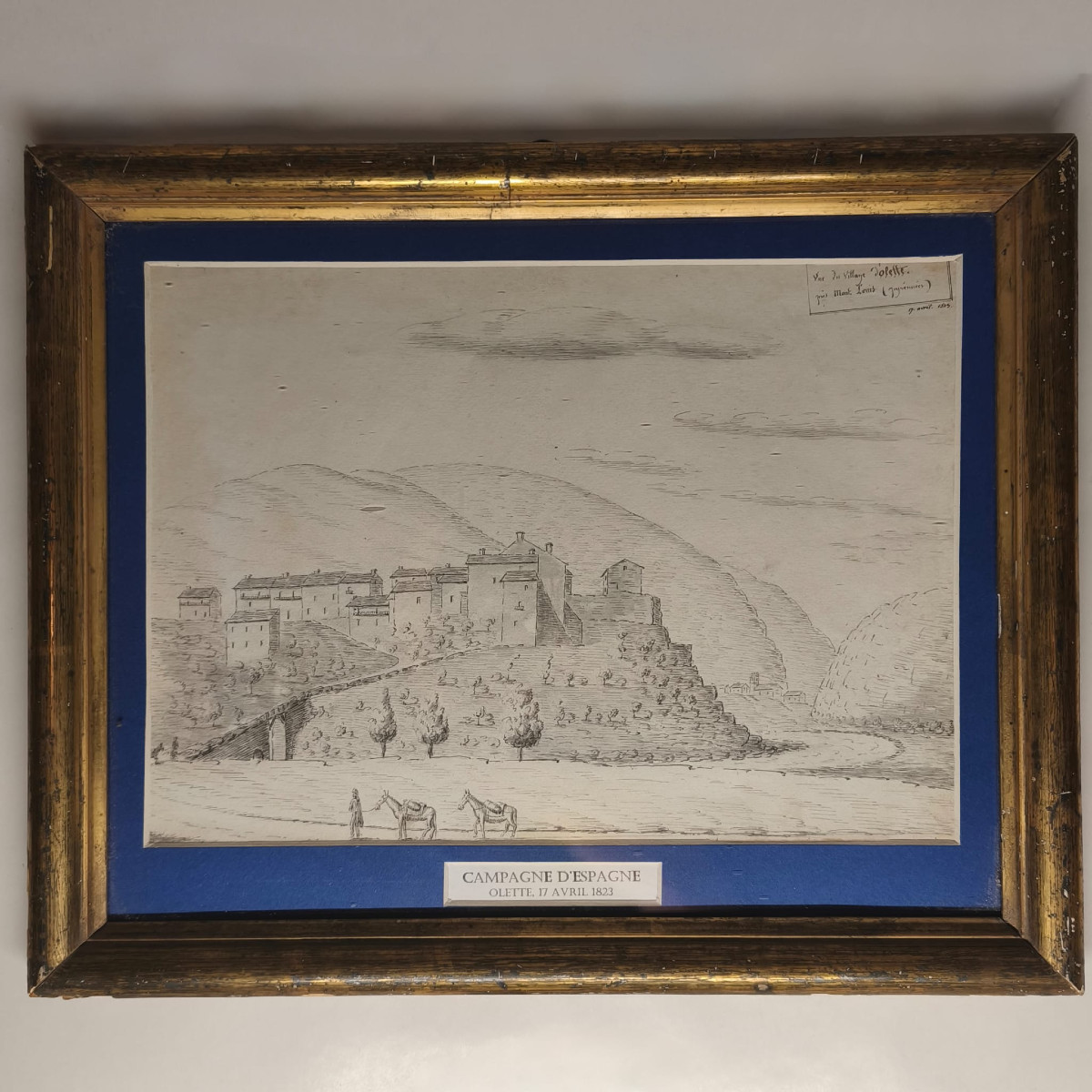 Expedition To Spain, 1823, Pencil Drawing