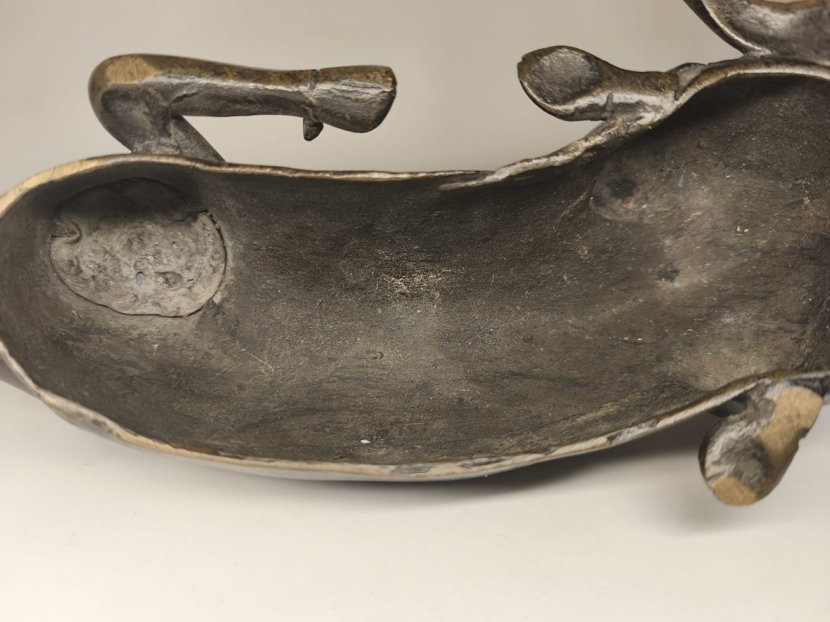 China, Yuan/ming Dynasty, Bronze Sculpture Of A XIniu-photo-1