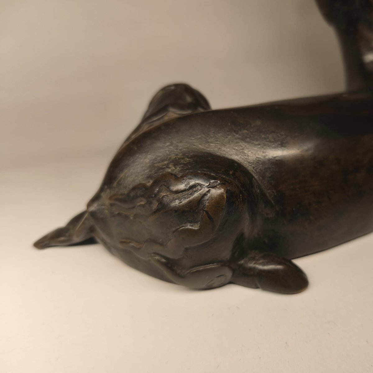 China, Yuan/ming Dynasty, Bronze Sculpture Of A XIniu-photo-5