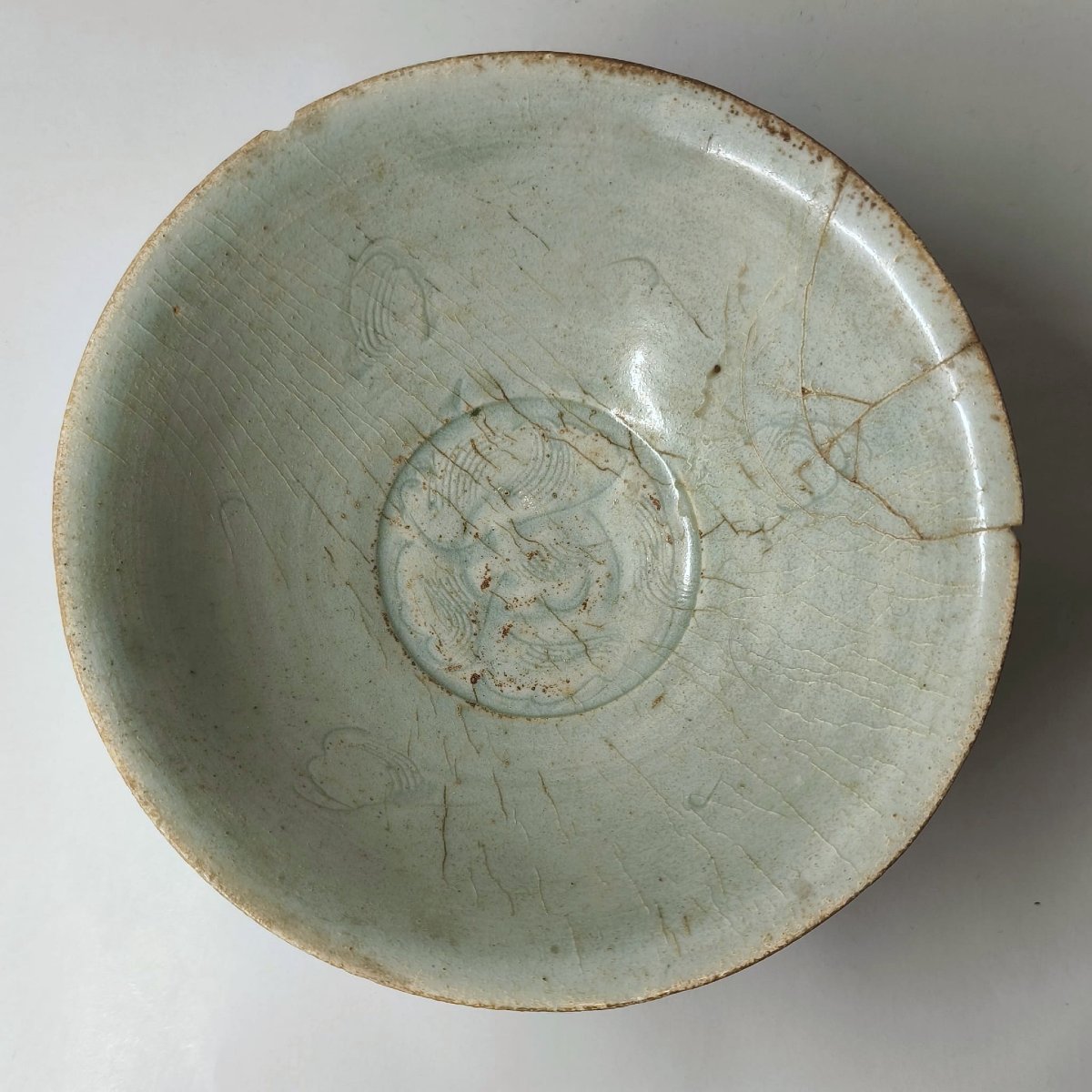 China, Southern Song Dynasty, Qingbai Bowl With Phoenix Decoration Among Clouds -photo-4