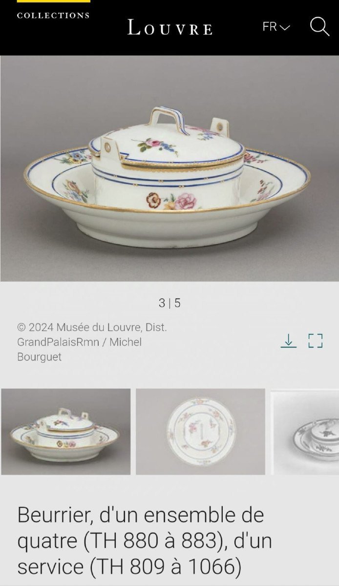 Sèvres, Bowl With Floral Decoration-photo-3